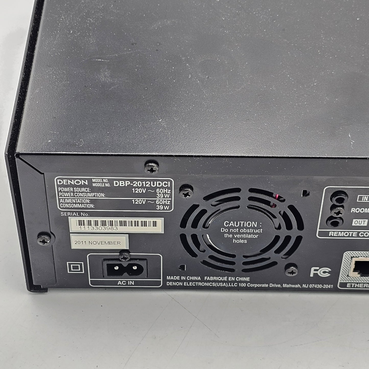 Denon DBP-2012UDCI Universal Audio Video Player