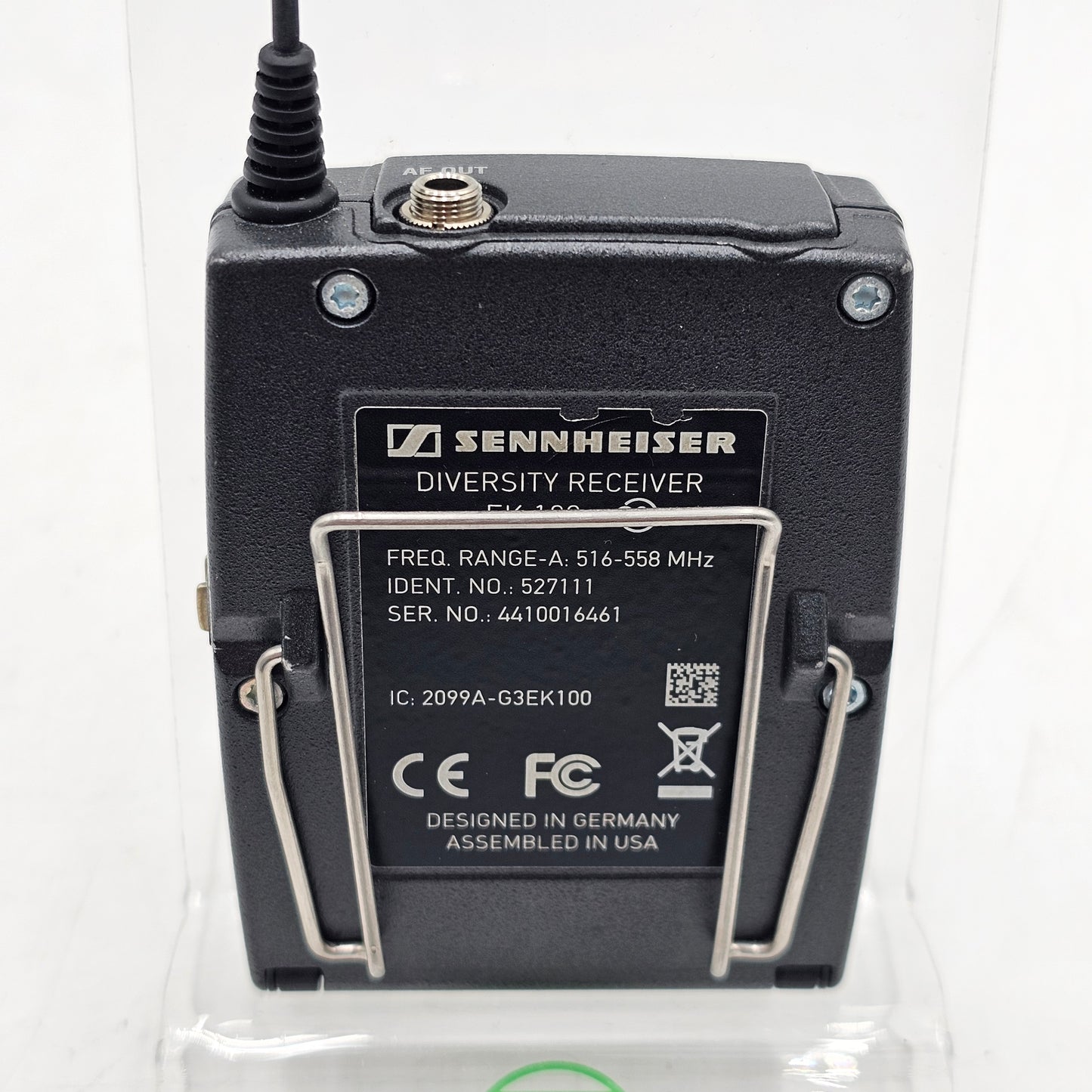 Sennheiser EW100 G3 Diversity Receiver EK 100 AG-HMC40P