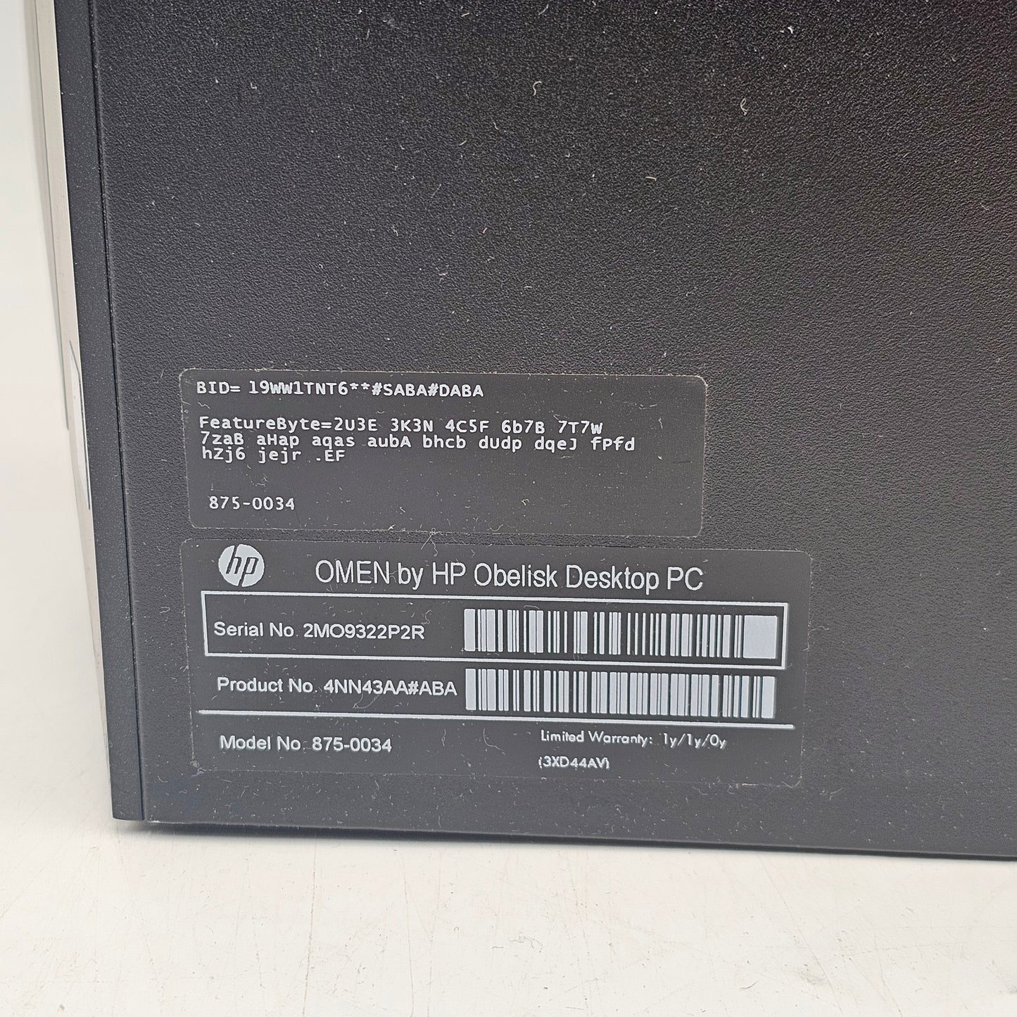 HP Omen Custom PC Core i7-9700 3.0GHz 16GB RAM 256GB SSD GeForce GTX 1660 Ti