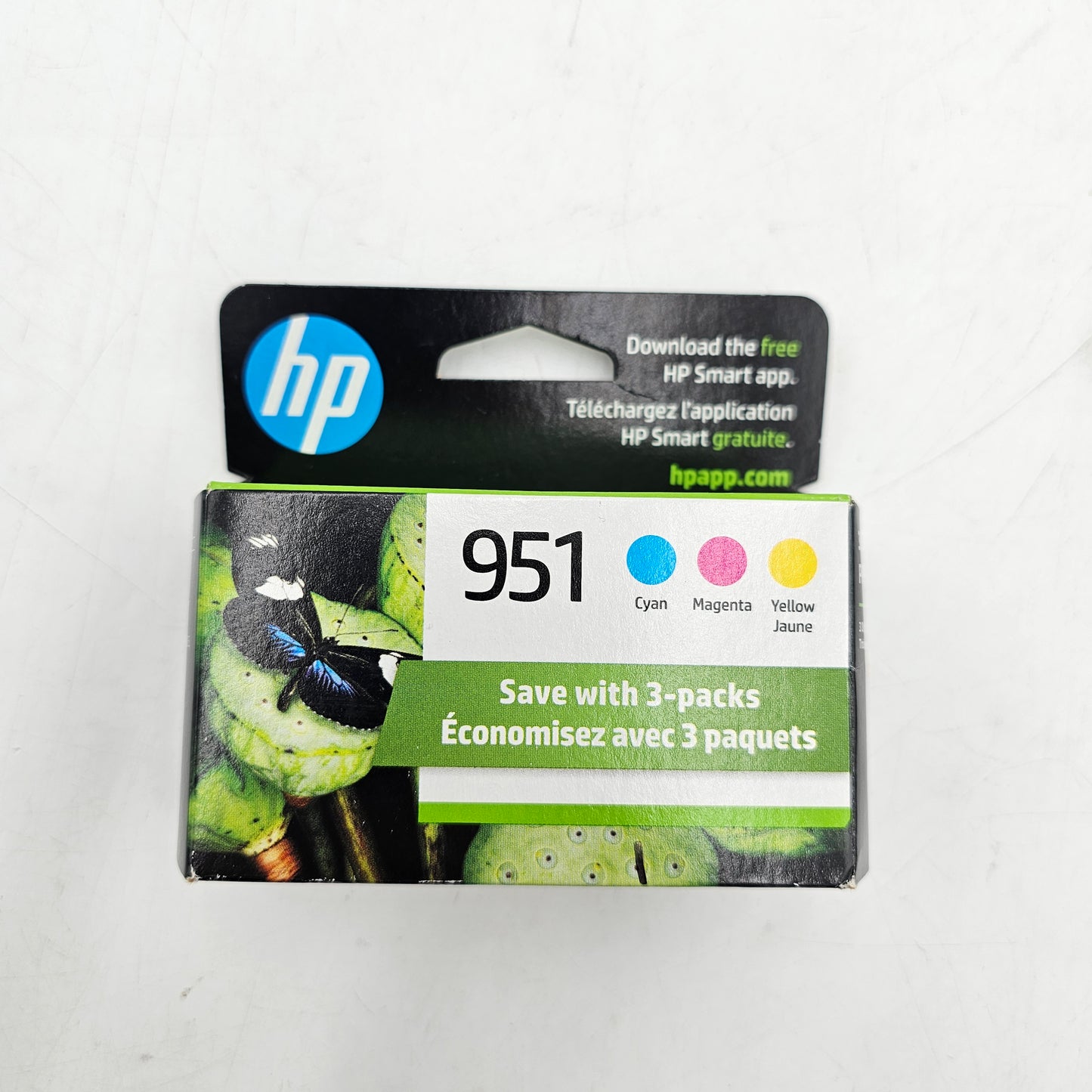 New HP 951 Yellow, Cyan and Magenta Ink Cartridge