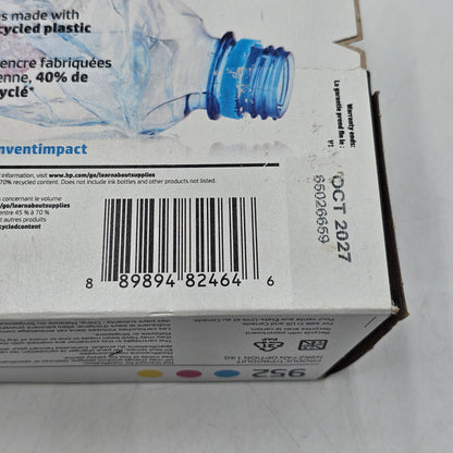 New HP 952 Yellow, Cyan and Magenta Ink Cartridge