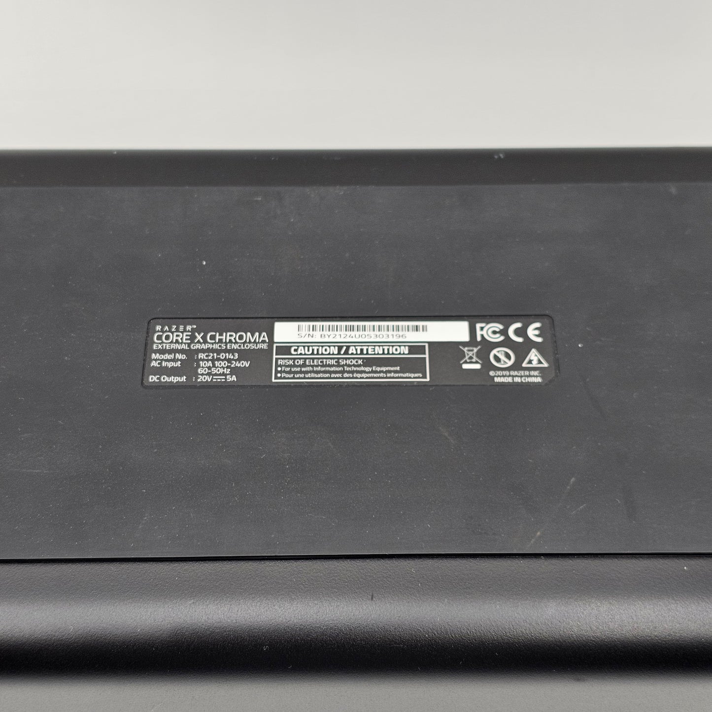 Razer Chroma X External GPU eGPU Enclosure RC21-0143