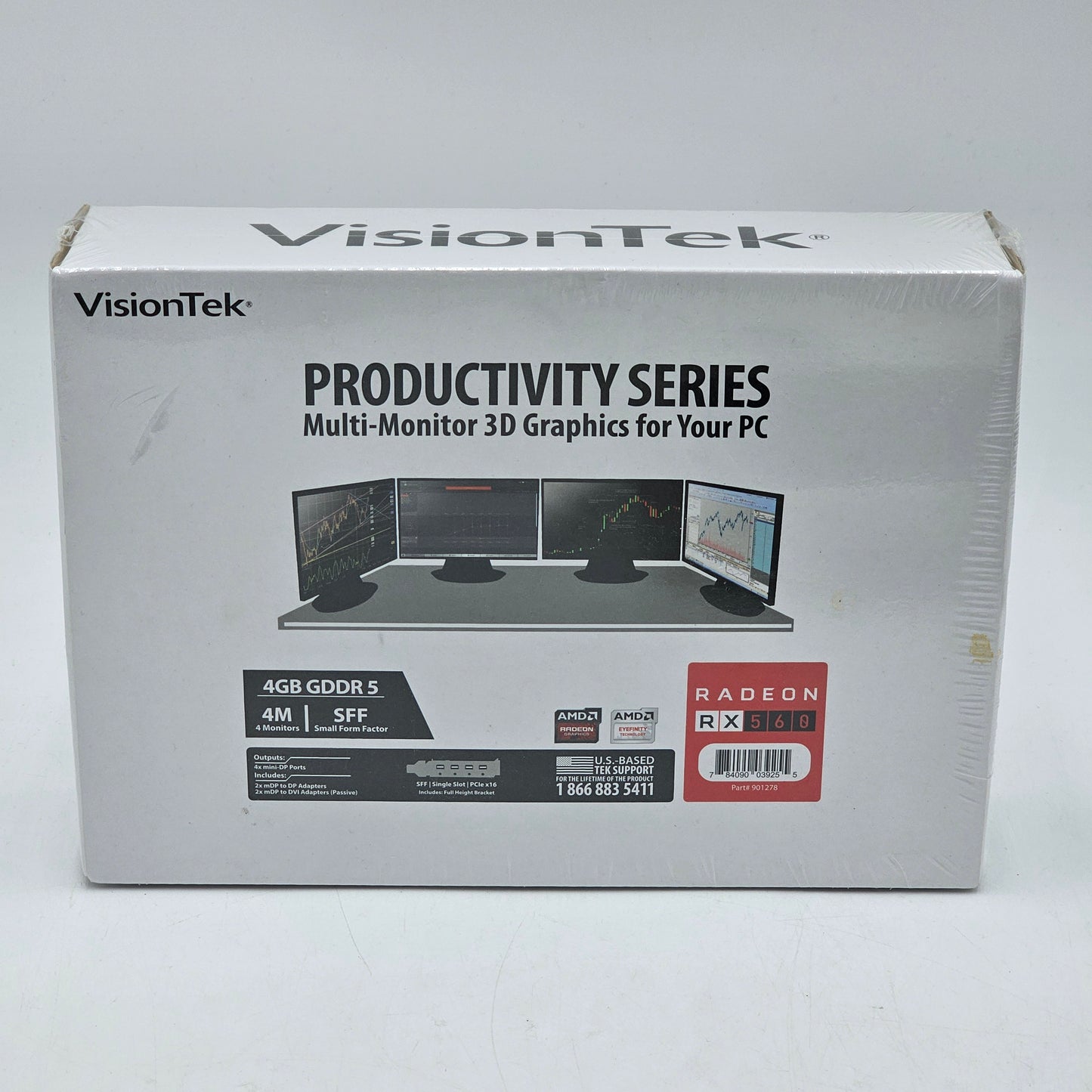 New Visiontek Radeon RX 560 4GB GDDR5 Graphics Card 901278