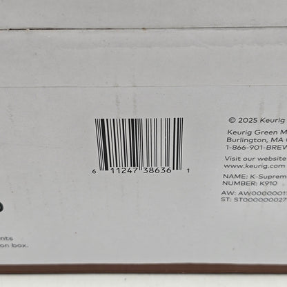 New Keurig K Supreme Single Serve Coffee Maker