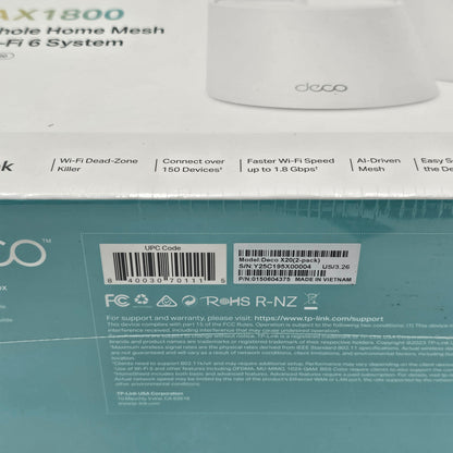 New DECO AX1800 Whole Home Dual Mesh Wi-Fi System