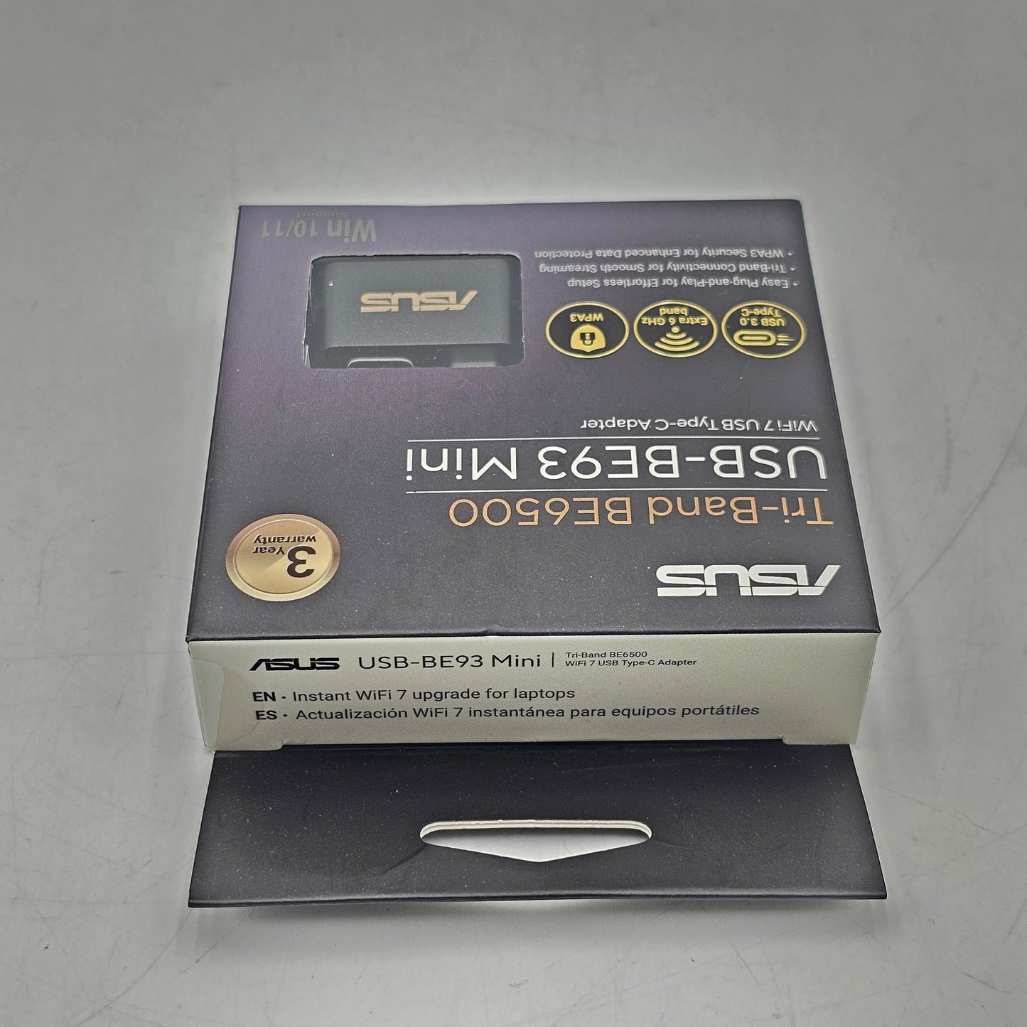New ASUS Tri-Band WiFi 7 USB Type-C Adapter Mini USB-BE93
