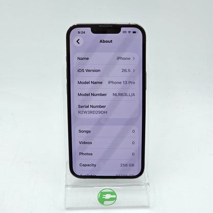 Factory Unlocked Apple iPhone 13 Pro 256GB Graphite NLR63LL/A