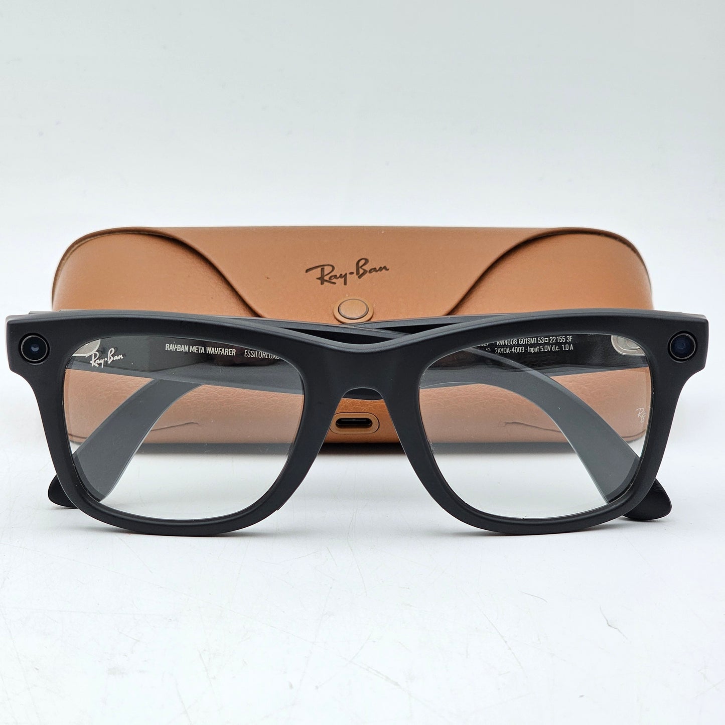 Ray-Ban Meta Wayfarer Gen 1 Black Standard RW4008 601SM1 AI Smart Glasses
