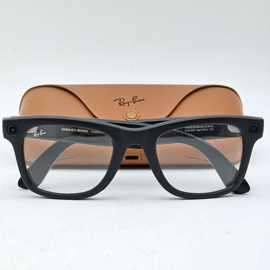 Ray-Ban Meta Wayfarer Gen 1 Black Standard RW4008 601SM1 AI Smart Glasses