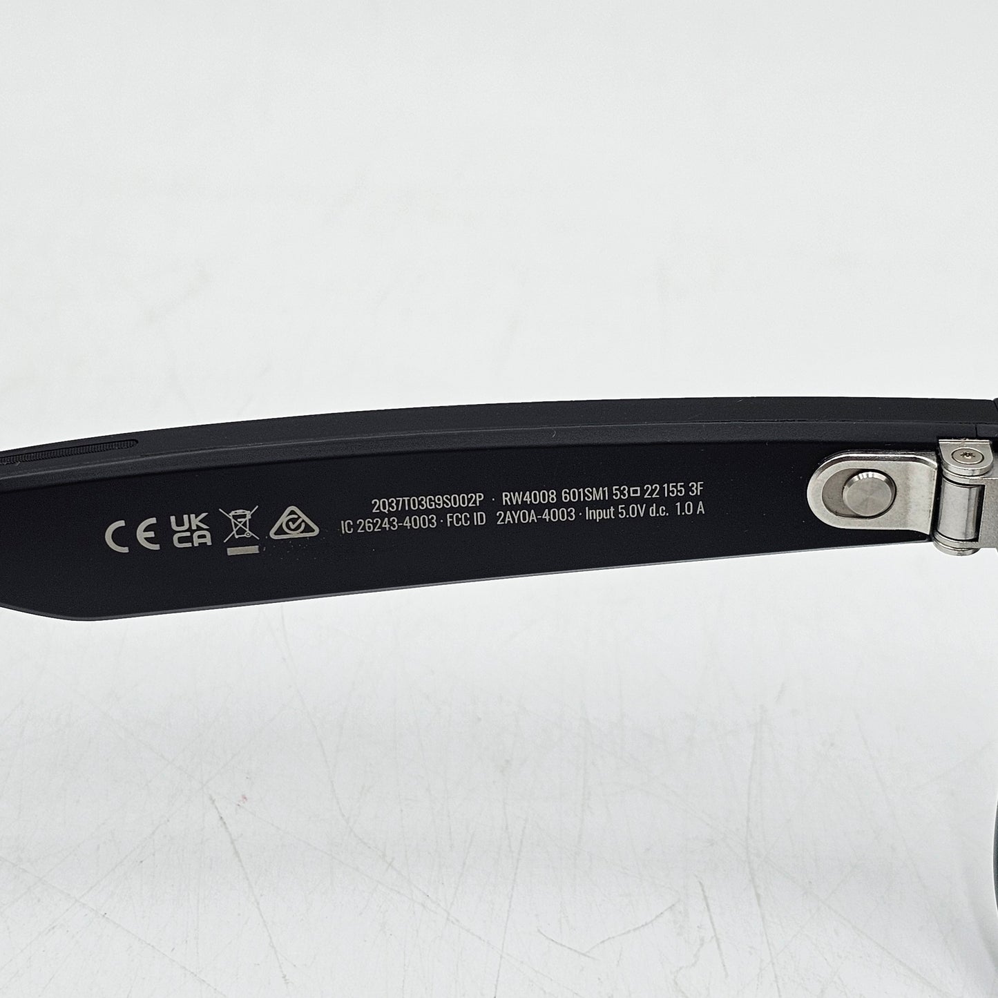 Ray-Ban Meta Wayfarer Gen 1 Black Standard RW4008 601SM1 AI Smart Glasses