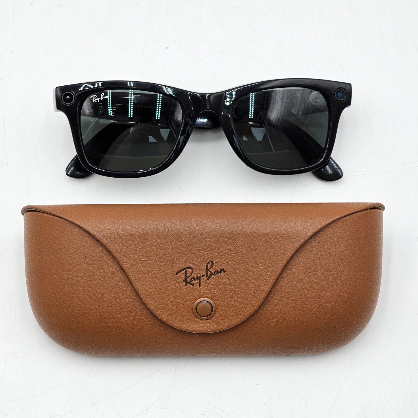 Ray-Ban Meta Wayfarer Gen 1 Shiny Black Polarized RW4006 601/71 AI Smart Glasses