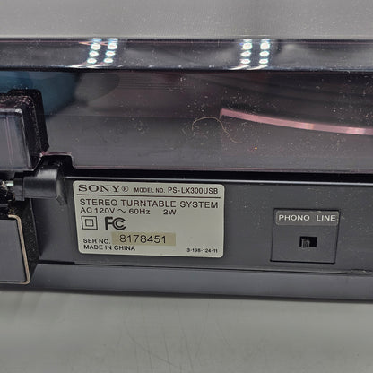 SONY PS-LX300USB Stereo Turntable System Record Player