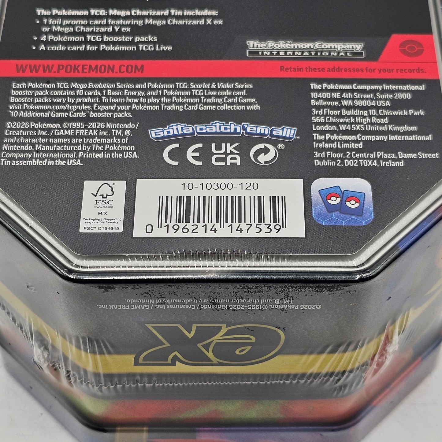 New Pokemon Mega Charizard Tin Mega Charizard Y