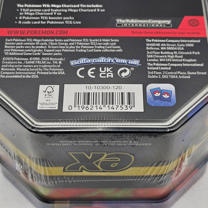 New Pokemon Mega Charizard Tin Mega Charizard Y