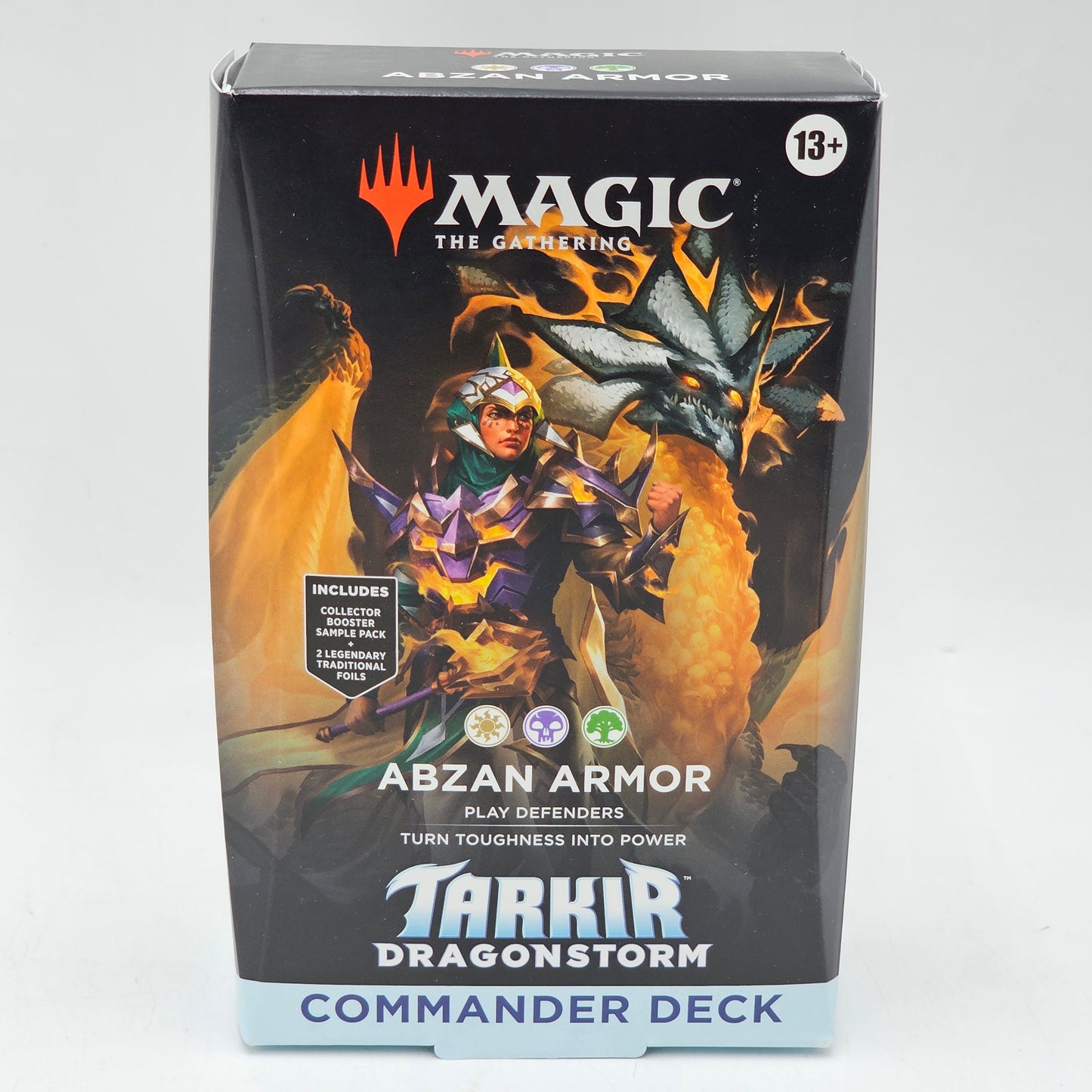New Magic the Gathering Tarkir Dragonstorm Commander Deck Abzan Armor