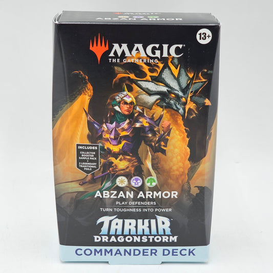 New Magic the Gathering Tarkir Dragonstorm Commander Deck Abzan Armor