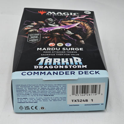 New Magic the Gathering Tarkir Dragonstorm Commander Deck Mardu Surge