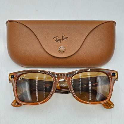 Ray-Ban Meta Wayfarer Gen 1 Shiny Caramel Standard RW4008 670683 Smart Glasses