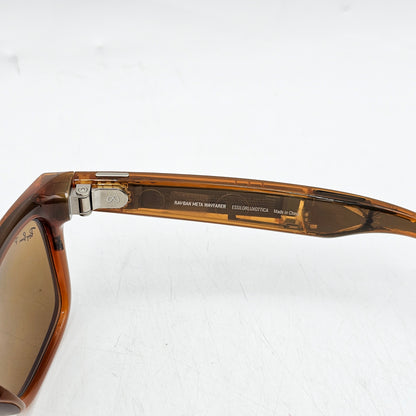 Ray-Ban Meta Wayfarer Gen 1 Shiny Caramel Standard RW4008 670683 Smart Glasses