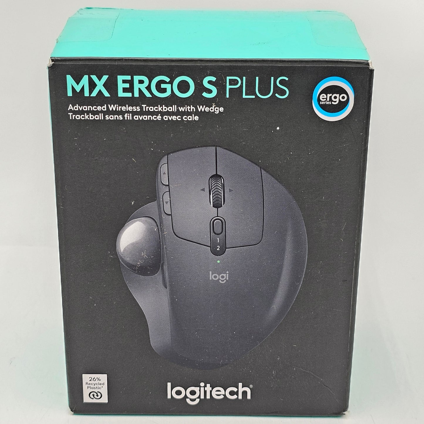 Logitech MX Ergo S Plus Wireless Mouse Black