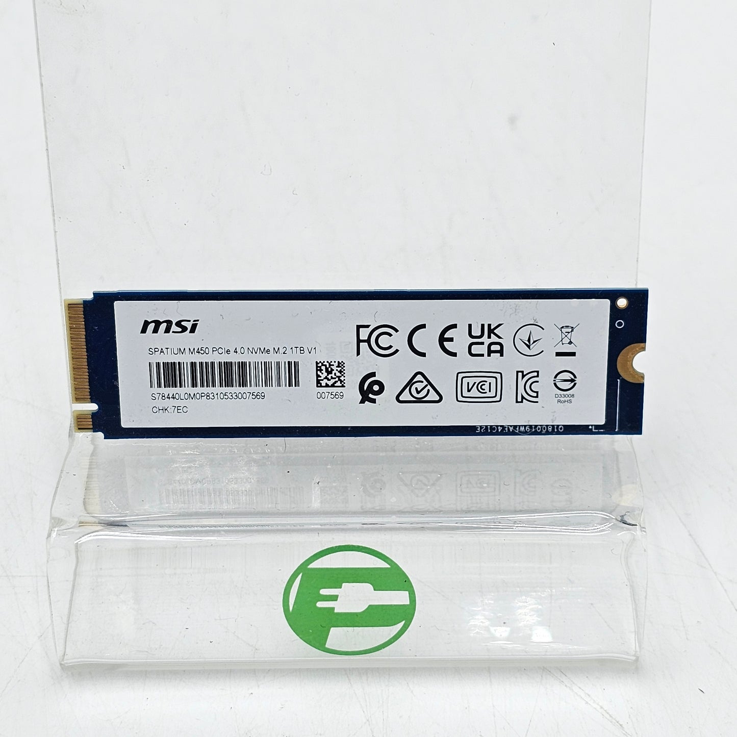 MSI Spatium PCIE 4.0 Nvme 1TB m.2 M450