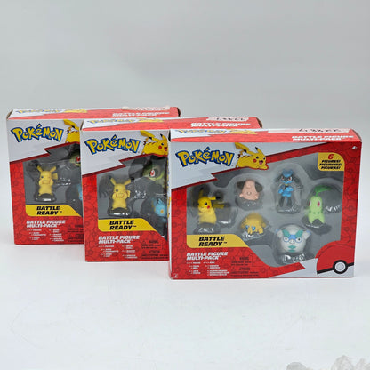 New Pokemon Battle Figure Multi Pack 6 Figurines Lot of 3 PKW3614