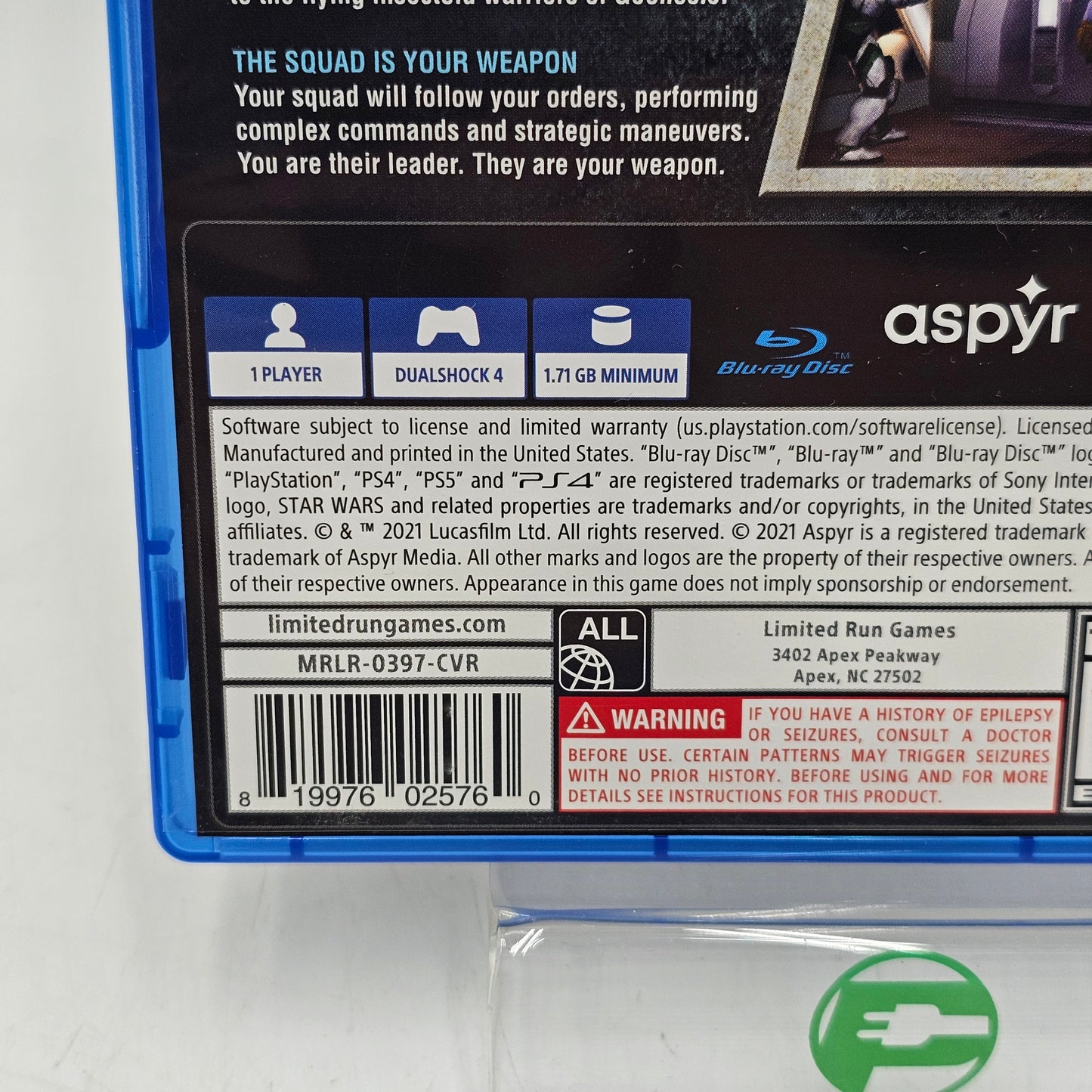 Star Wars: Republic Commando (Sony PlayStation 4 PS4, 2021)