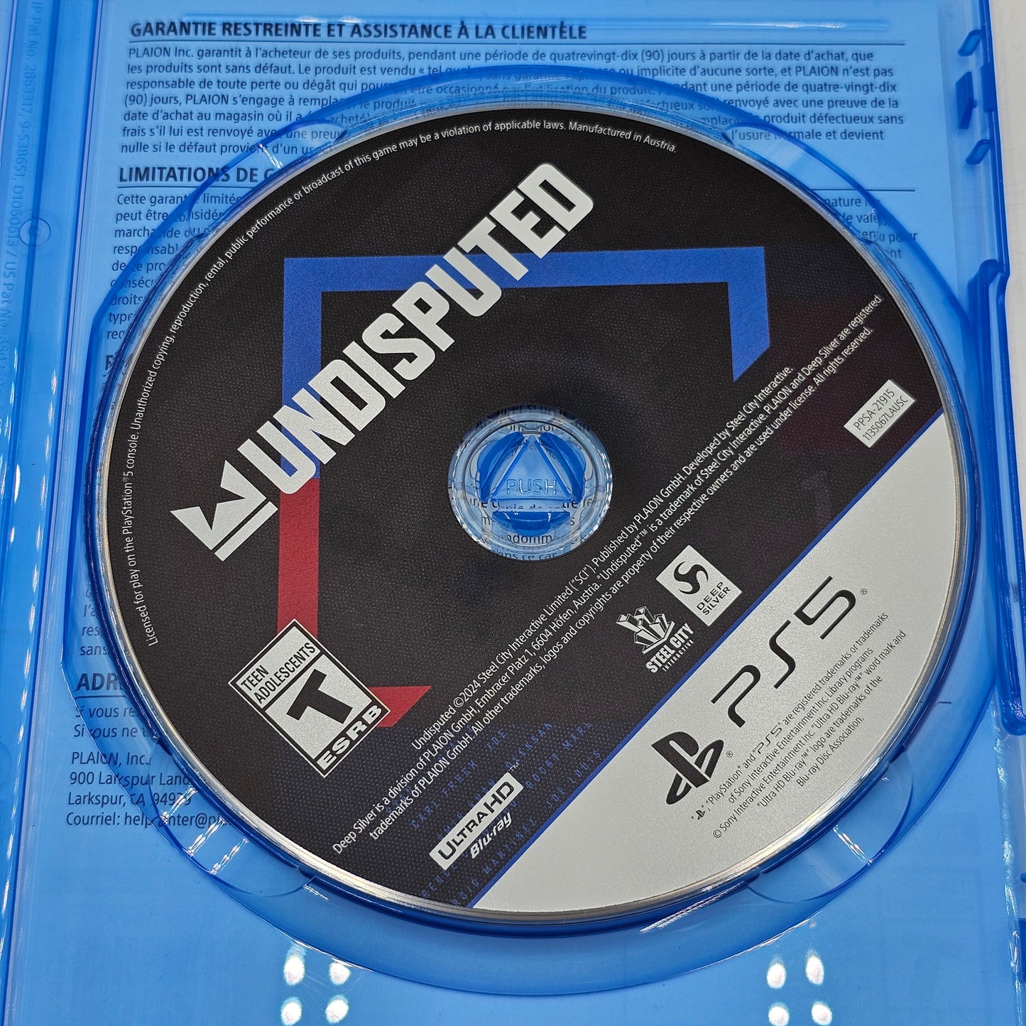 Undisputed (Sony PlayStation 5 PS5, 2024)