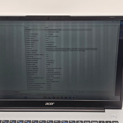 Acer Aspire 3 A325-42 15.6" Ryzen 3 7330U 2.3GHz 8GB RAM 128GB SSD