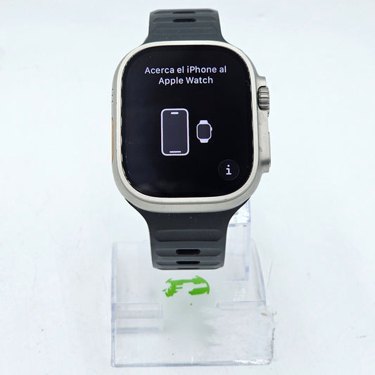 Unlocked Apple Watch Ultra 3 49MM Natural Titanium Black Sport Band MEWH4LW/A