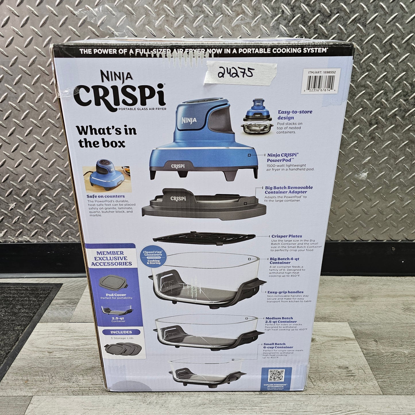New Ninja Crispi Portable Air Fryer System 1898552