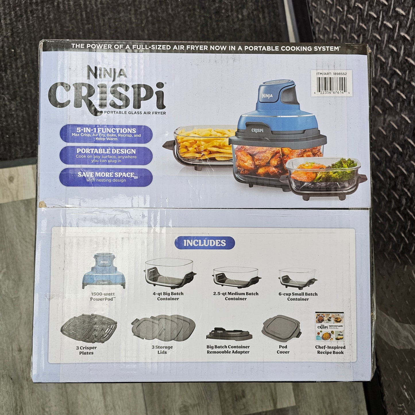 New Ninja Crispi Portable Air Fryer System 1898552