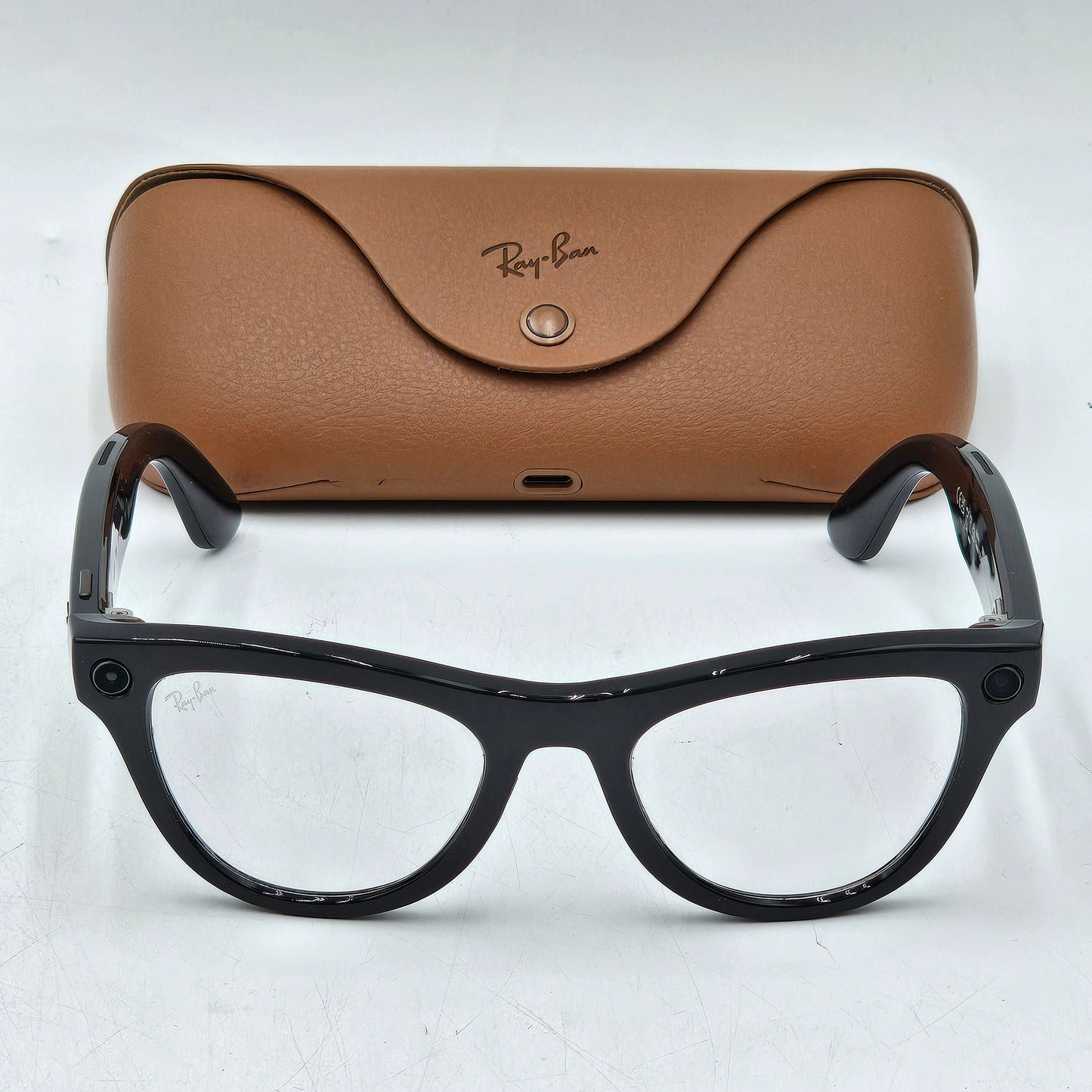 Ray-Ban Meta Skyler Gen 1 Shiny Black Transitions RW4010 601CH AI Smart Glasses