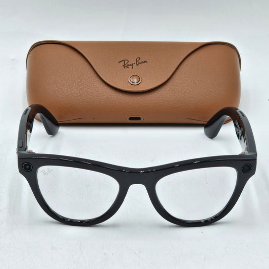 Ray-Ban Meta Skyler Gen 1 Shiny Black Transitions RW4010 601CH AI Smart Glasses
