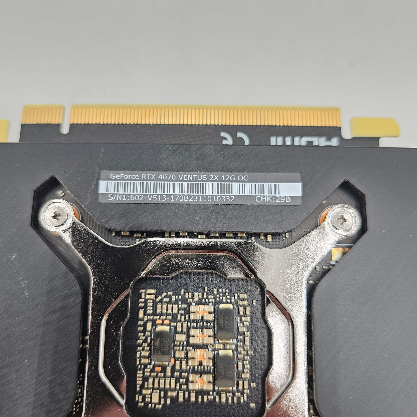 MSI GeForce RTX 4070 Ventus 2X OC 12GB GDDR6X Graphics Card
