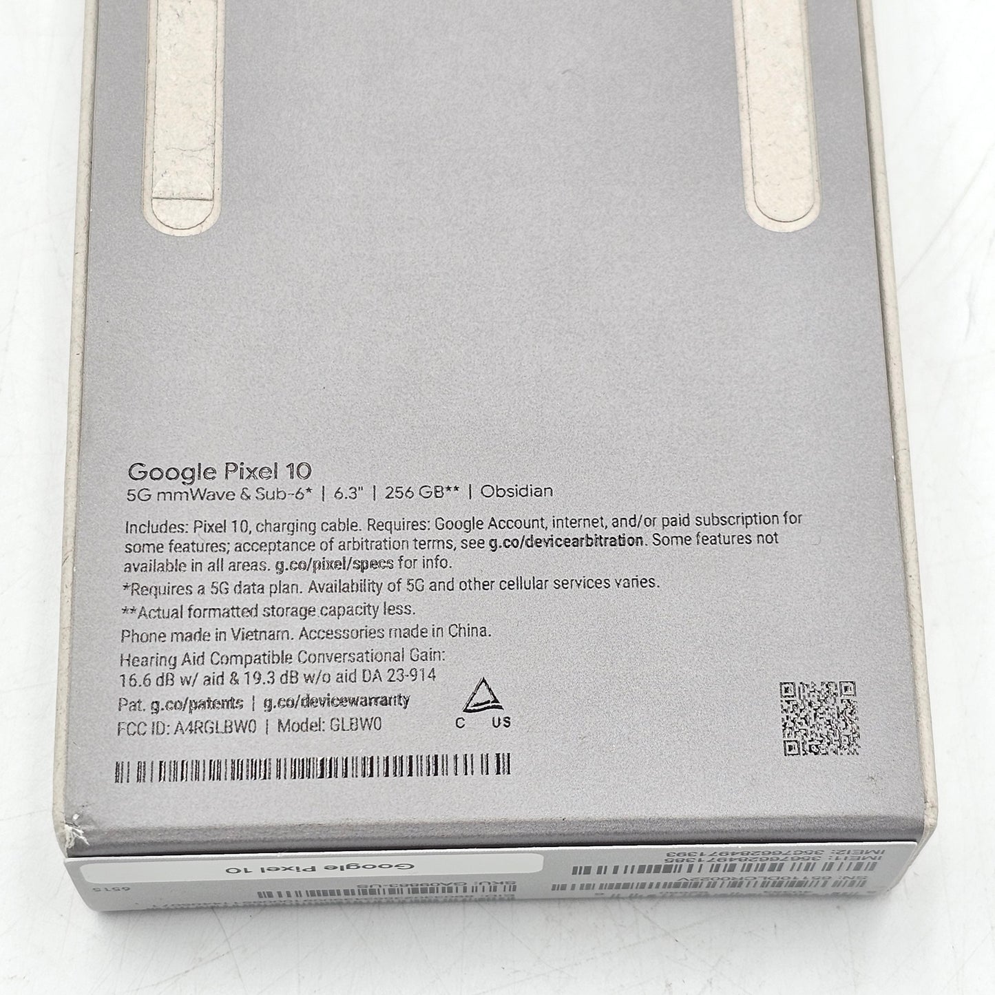 New Factory Unlocked Google Pixel 10 256GB Obsidian GA09883US
