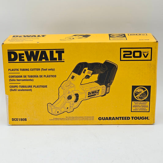 New DeWalt DCE180B 20V MAX Plastic Tubing Cutter