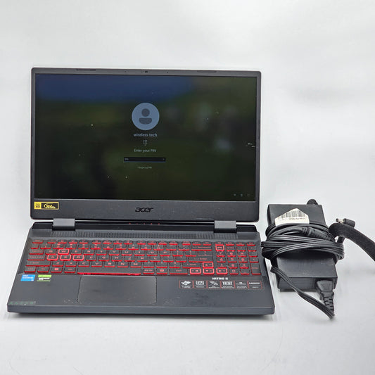 Acer Nitro 5 AN515‑58 15.6" i5-12450H 2.0GHz 16GB RAM 512GB SSD RTX 3050 Ti