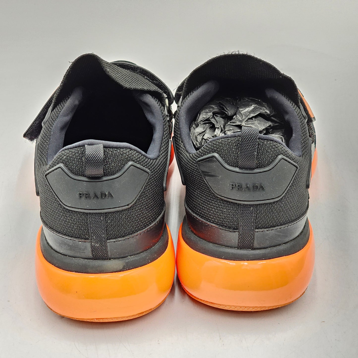 Prada Cloudburst Nero + Arancio Sz 7
