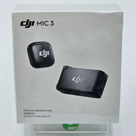 New DJI MIC 3 (1TX + 1RX) Wireless Audio System