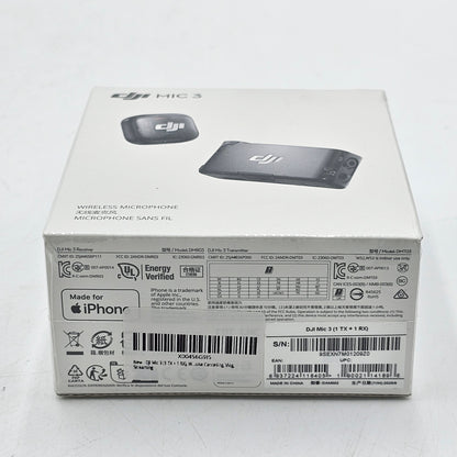 New DJI MIC 3 (1TX + 1RX) Wireless Audio System