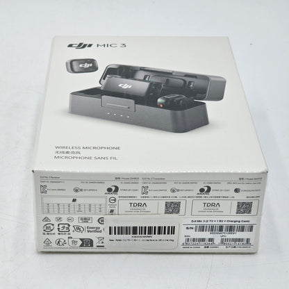 New DJI MIC 3  (2 TX + 1 RX + Charging Case)