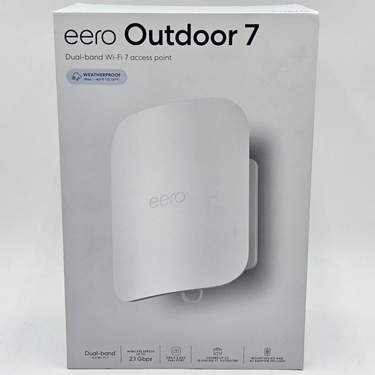 New eero Outdoor 7 Dual Band WiFi 7 Mesh Router