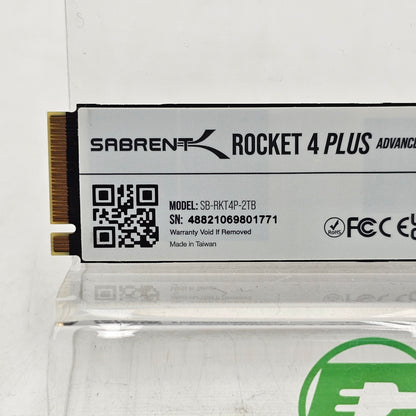Sabrent Advanced PCIe 4 M.2 SSD 2TB Drive