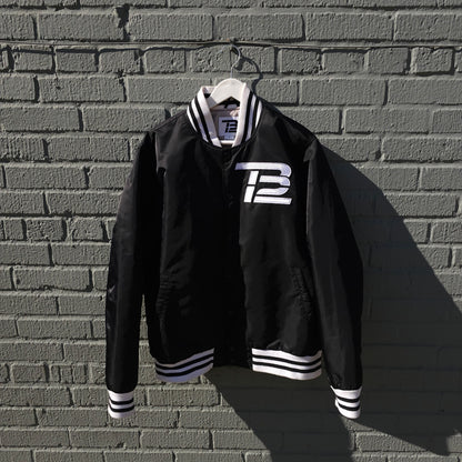 Tom Brady Limited Edition Quilted Bomber Jacket Size Medium TB12