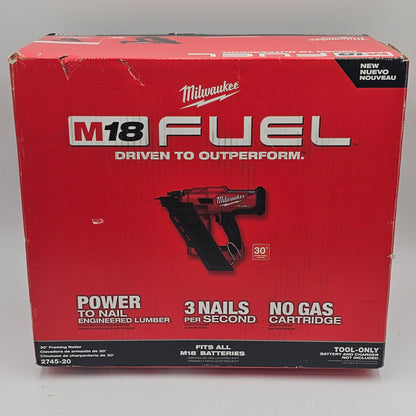 Milwaukee 2745-20 M18 18V 30 Degree Framing Nailer